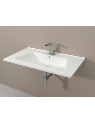 Ceramica Flaminia Bloom lavabo a consolle sospeso cm 107 bianco