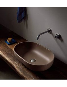 Flaminia Pass lavabo ovale da appoggio cm 62