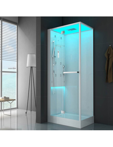 Albatros cabina doccia Keybox A900 90x90 vaporsystem con bagno turco tonda