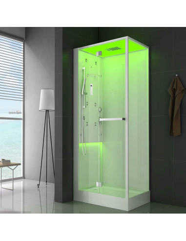 Albatros cabina doccia Keybox A900 90x90 vaporsystem con bagno turco tonda
