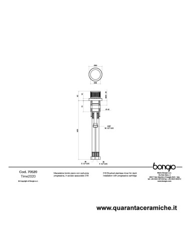 Hansgrohe Focus miscelatore monocomando per lavabo 70