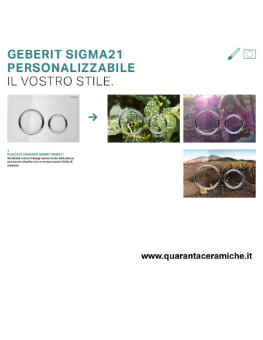 Placca di comando Geberit Sigma 01 Bianco