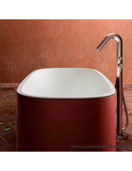 Kerasan Retrò vasca bianca 170x77 con piedi, colonna e sifone di scarico