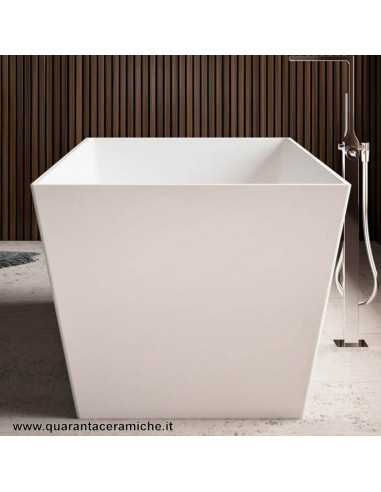 Kerasan Retrò vasca bianca 170x77 con piedi, colonna e sifone di scarico