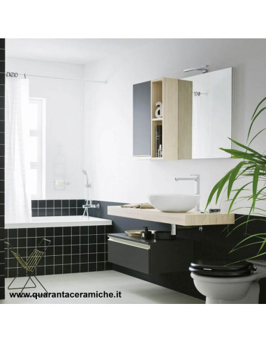 Kerasan Retrò vasca bianca 170x77 con piedi, colonna e sifone di scarico