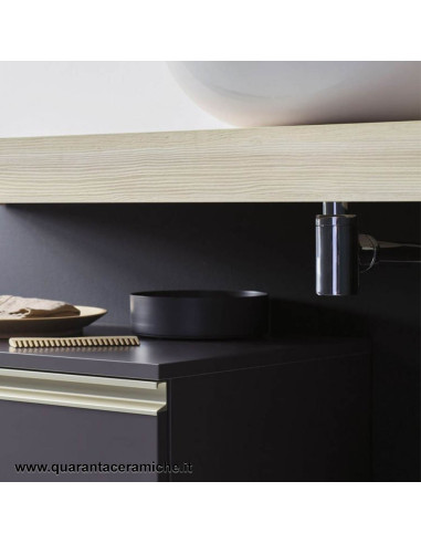 Kerasan Retrò vasca bianca 170x77 con piedi, colonna e sifone di scarico