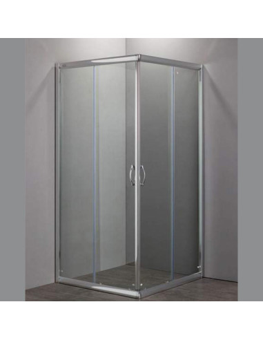 Nolan box doccia quadrato 70x70 cristallo trasparente 6 mm altezza 185 cm