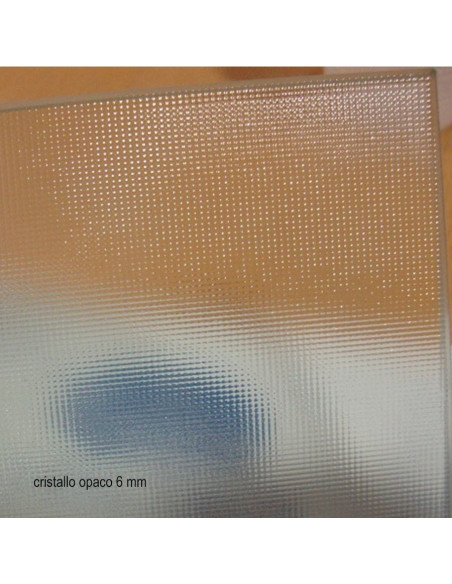 Nolan nicchia scorrevole 120 cm cristallo stampato 6mm altezza 185 cm
