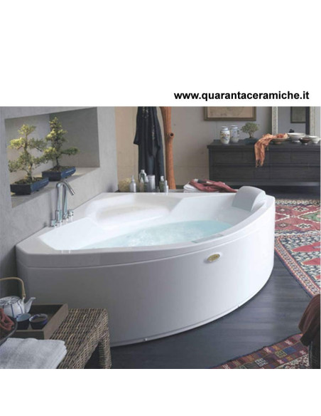 Whirlpool Bath TUB SPA Whirlpool Shower 130 x 130 cm HOT TUB Milan