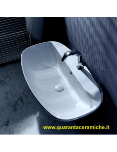 Ceramica Flaminia Bloom lavabo a consolle sospeso cm 107 colorato