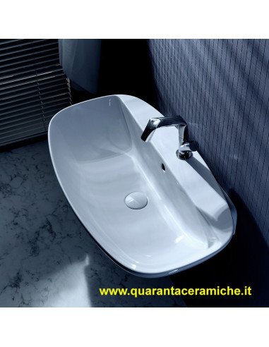 Ceramica Flaminia Bloom lavabo a consolle sospeso cm 107 colorato