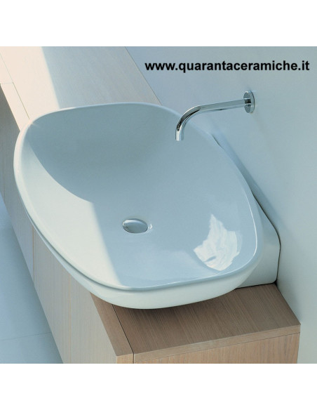 Ceramica Flaminia Bloom lavabo a consolle sospeso cm 107 colorato