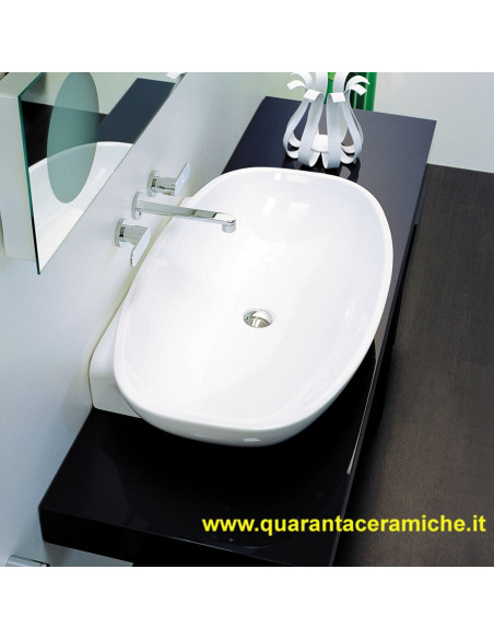 Ceramica Flaminia Bloom lavabo a consolle sospeso cm 107 colorato