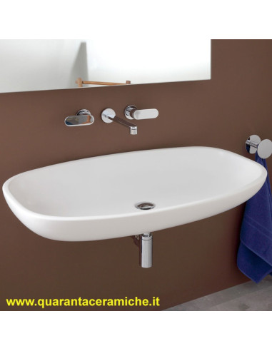 Ceramica Flaminia Bloom lavabo a consolle sospeso cm 107 colorato