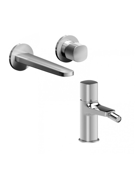 Fantini AF/21 Miscelatore lavabo monoforo cromo con cartuccia progressiva