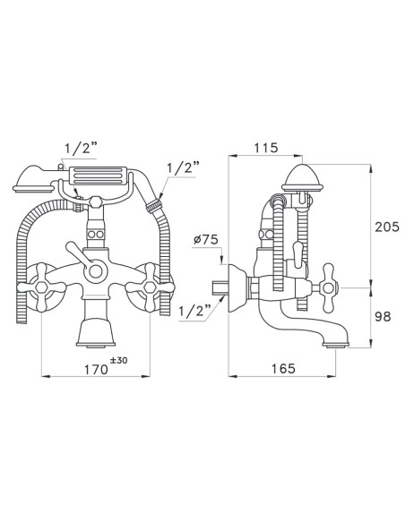Bugnatese Arcadia batteria lavabo