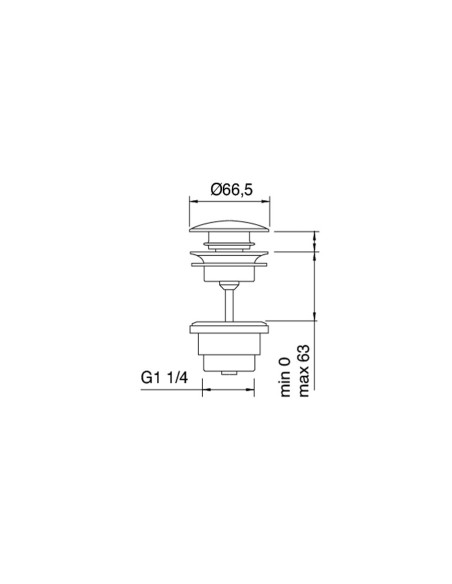 Fantini AF/21 Miscelatore lavabo monoforo cromo con cartuccia progressiva