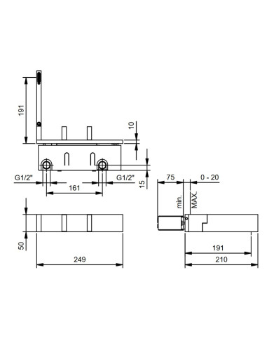 Fantini AF/21 Miscelatore lavabo monoforo cromo con cartuccia progressiva