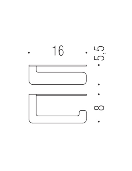 Porta sapone cromato Mida