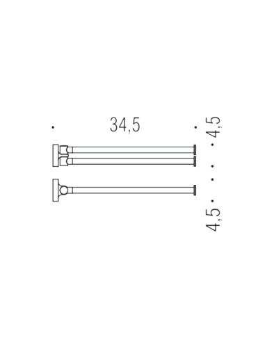 Porta sapone cromato Mida