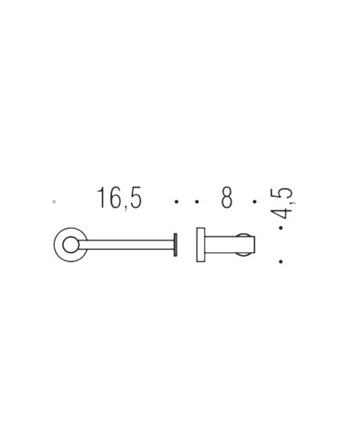 Porta sapone cromato Mida