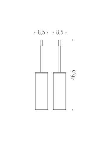 Porta sapone cromato Mida