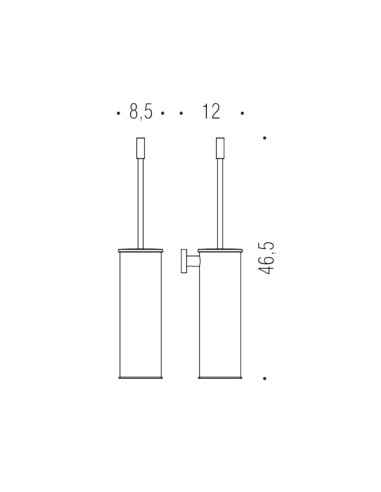Porta sapone cromato Mida