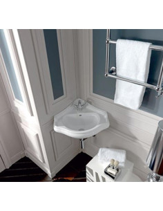 Flaminia Mini Twin lavabo sospeso ad angolo cm 30