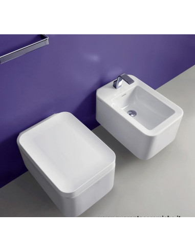 Flaminia Monò vaso sospeso bidet e coprivaso rallentato