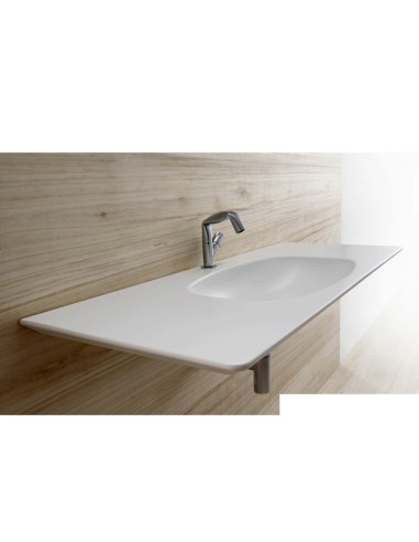 Ceramica Flaminia Bloom lavabo a consolle sospeso cm 107 colorato