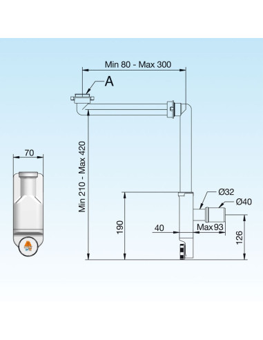 Fantini AF/21 Miscelatore lavabo monoforo cromo con cartuccia progressiva