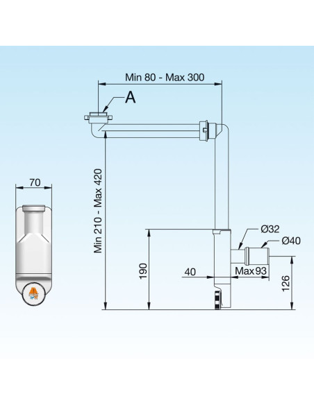 Fantini AF/21 Miscelatore lavabo monoforo cromo con cartuccia progressiva