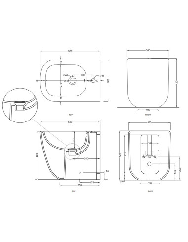 Sanitari sospesi Cielo Shui Comfort vaso keep clean, bidet e coprivaso rallentato