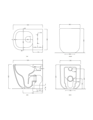 Sanitari sospesi Cielo Shui Comfort vaso keep clean, bidet e coprivaso rallentato