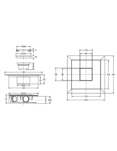 Sistema di scarico da pavimento 69250IX10S7