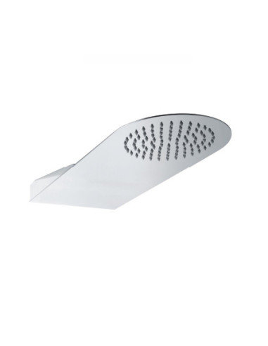 Sphera soffione Rain in acciaio inox a soffitto 40x40 cm