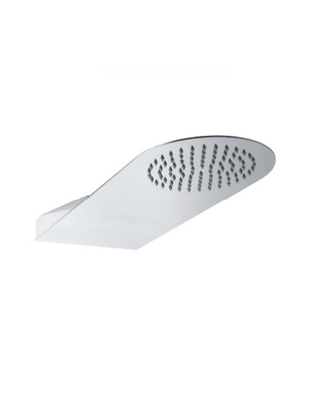 Sphera soffione Rain in acciaio inox a soffitto 40x40 cm