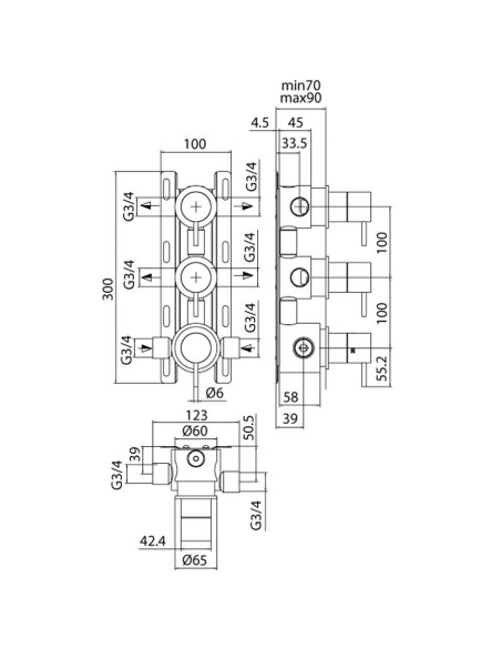 Fantini AF/21 Miscelatore lavabo monoforo cromo con cartuccia progressiva