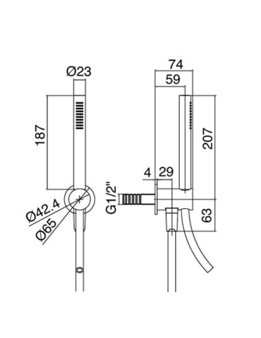 Fantini AF/21 Miscelatore lavabo monoforo cromo con cartuccia progressiva