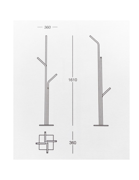 Valli Piantana in acciaio inox serie Katana