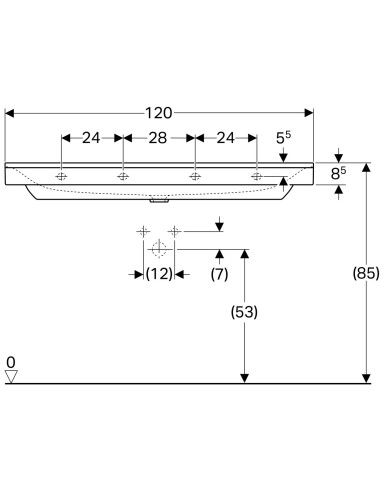 Lavabo Geberit Xeno²