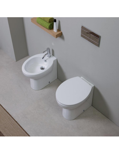 Kerasan Bit kit vaso, bidet e sedile soft close filo muro