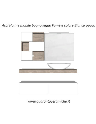 Arbi Ho.me mobile bagno canapa opaco