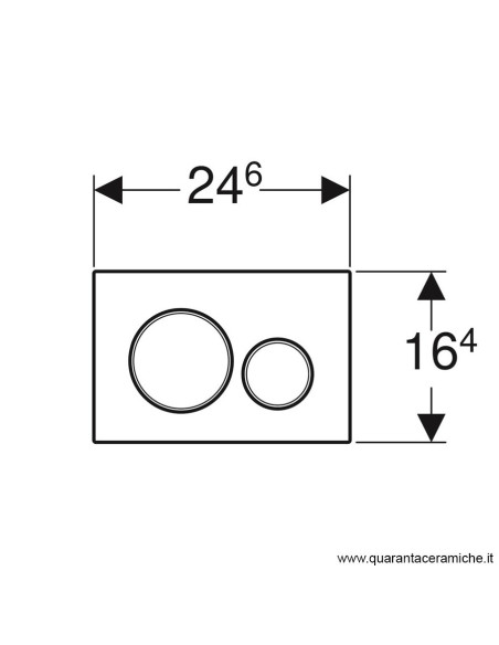 Placca di comando Geberit Sigma 01 Bianco