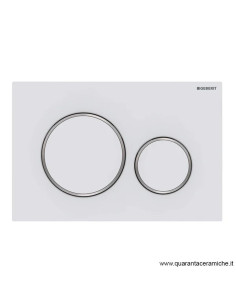 Flush plate Geberit Sigma 20 White/Chrome/White