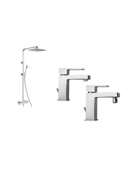 Paini Dax RS thermostatic shower column, basin and bidet taps | Quaranta Ceramiche
