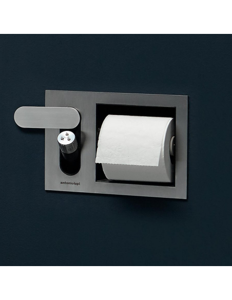 antoniolupi Cartatenso idroscopino da incasso con porta rotolo
