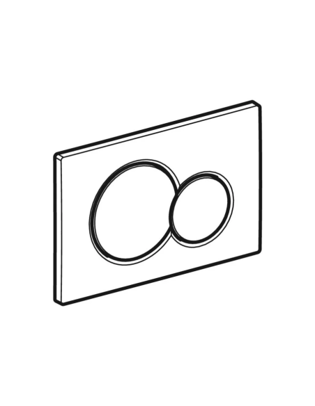 Geberit Sigma 01 Chrome Glossy - Satin Chrome control plate