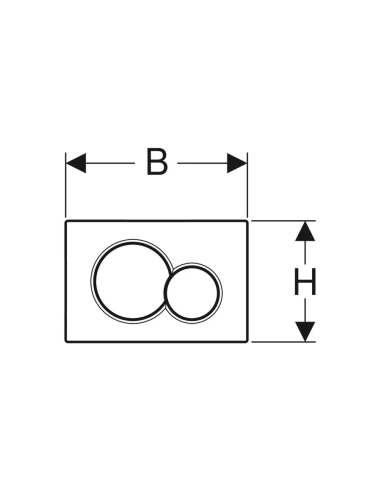 Geberit Sigma 01 Chrome Glossy - Satin Chrome control plate