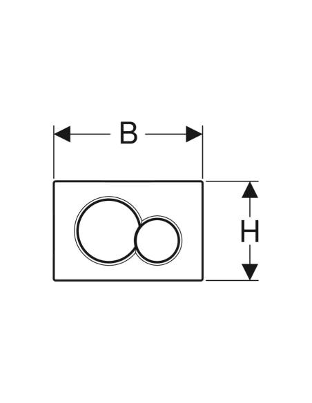 Geberit Sigma 01 Chrome Glossy - Satin Chrome control plate